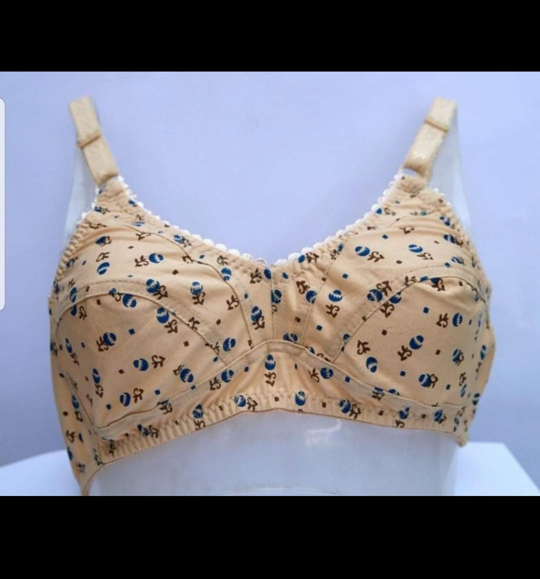 Cotton Local Print Bra – Soft, Breathable Everyday Comfort