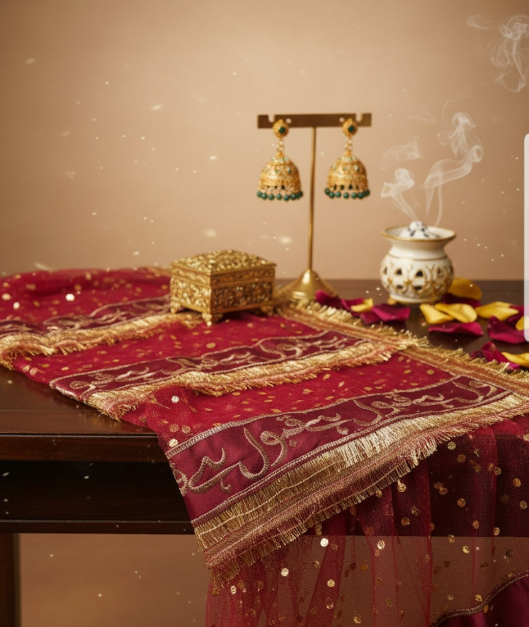 Wedding Nikah Dupatta | Personalized with Groom’s Name