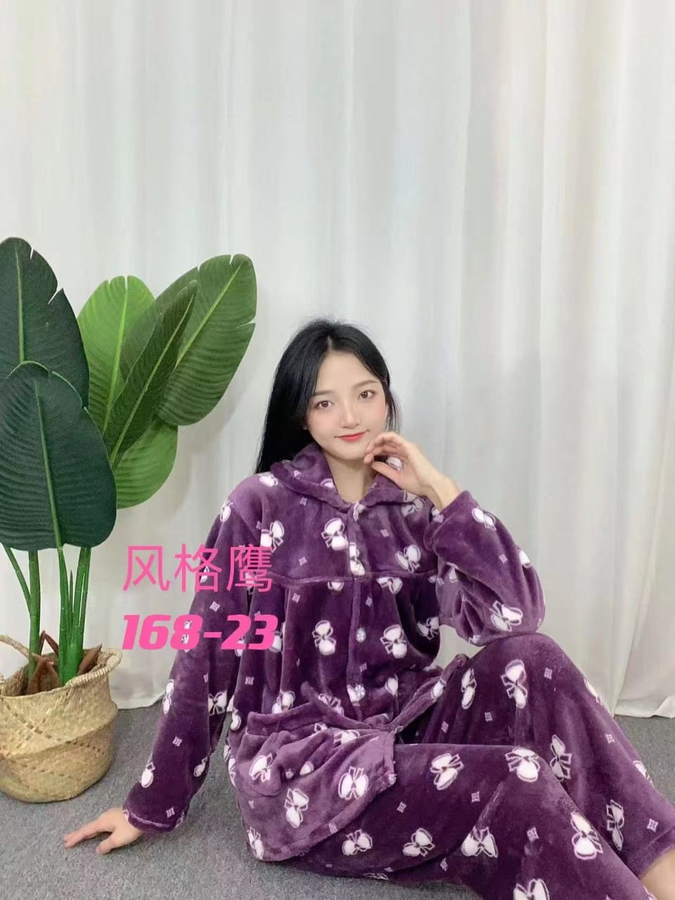 Whool winter night wear trousers shirt for girls